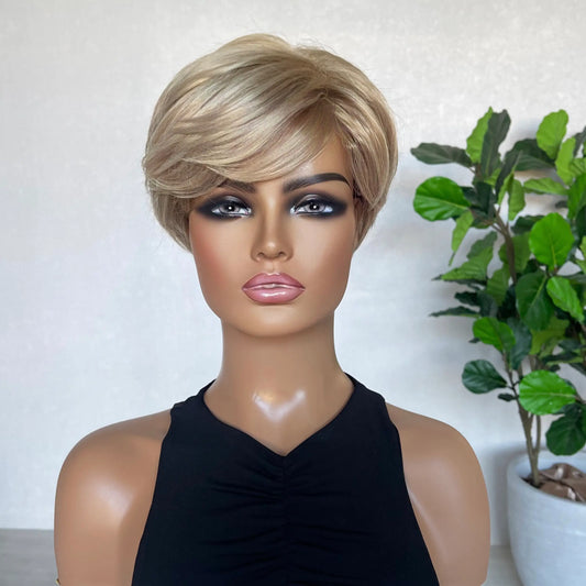 Soft Blonde Pixie Synthetic Wig - Romy