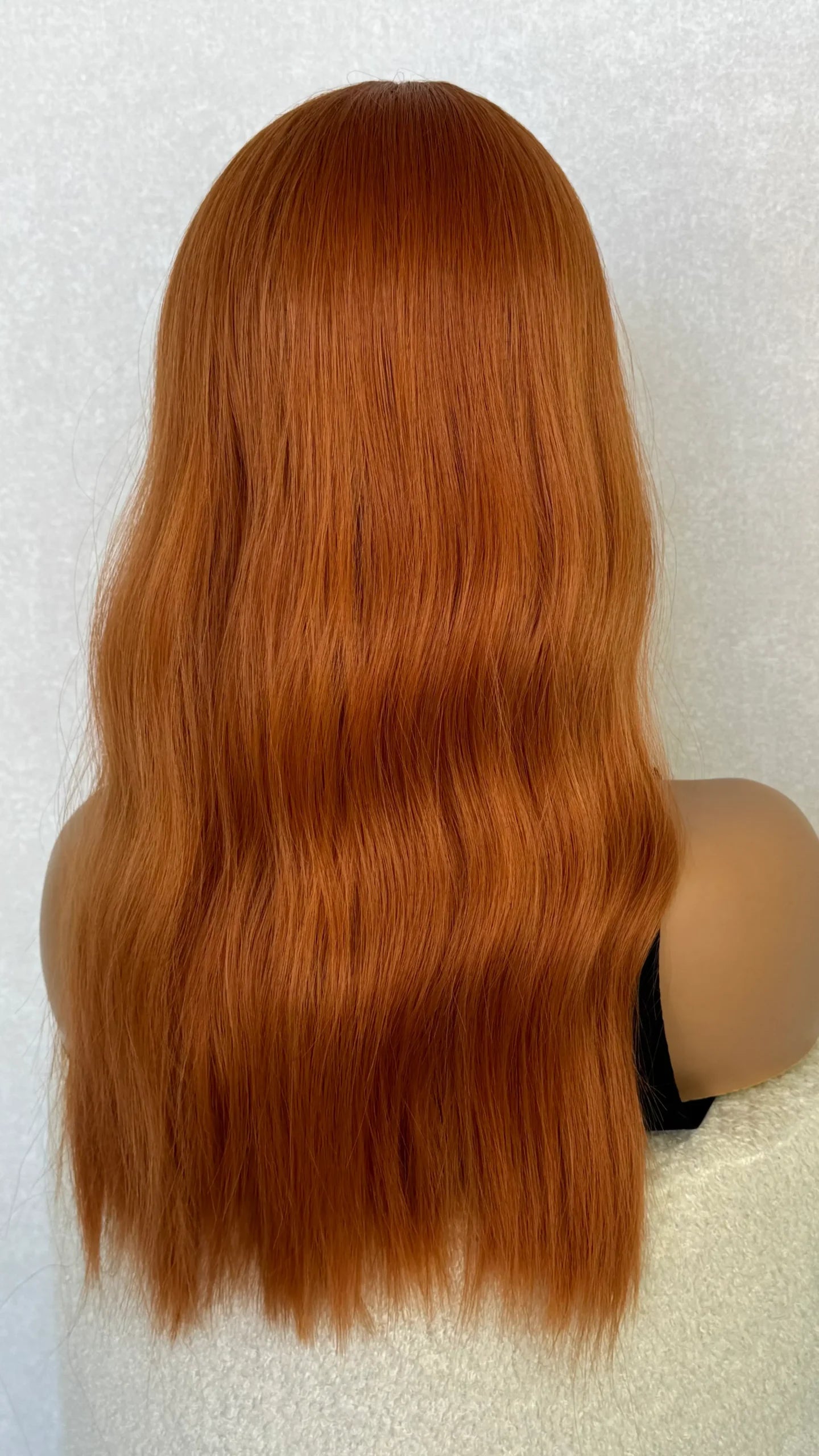 Bright Auburn Fringe Synthetic Wig – Ginger Spice