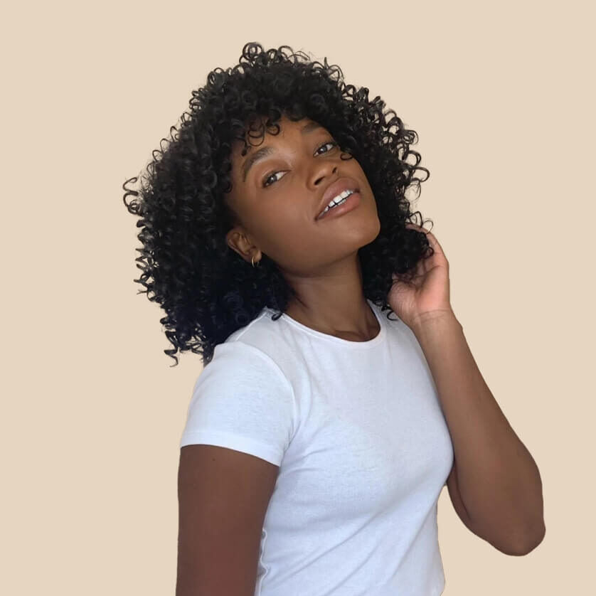 Natural Black Synthetic Afro Wig - Jo Ann