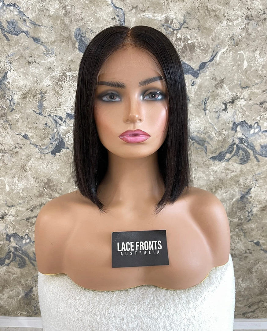 natural brown lace front wigs