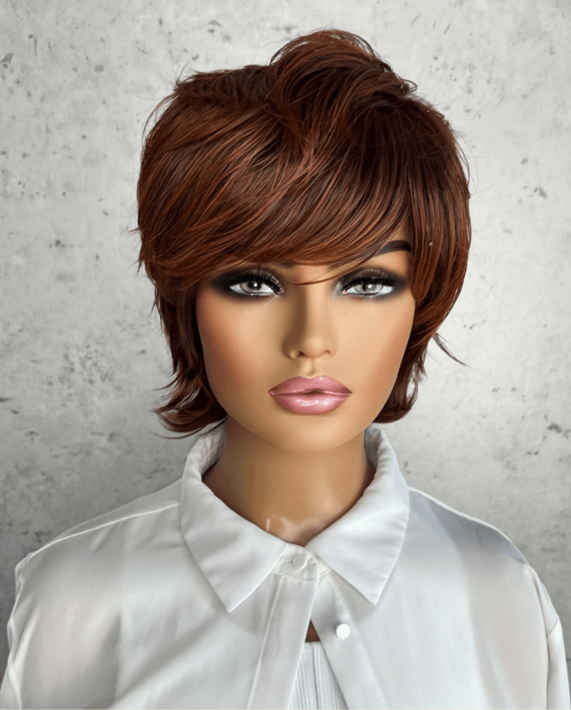 Short Chestnut Auburn Luxe Synthetic Wig Lisa