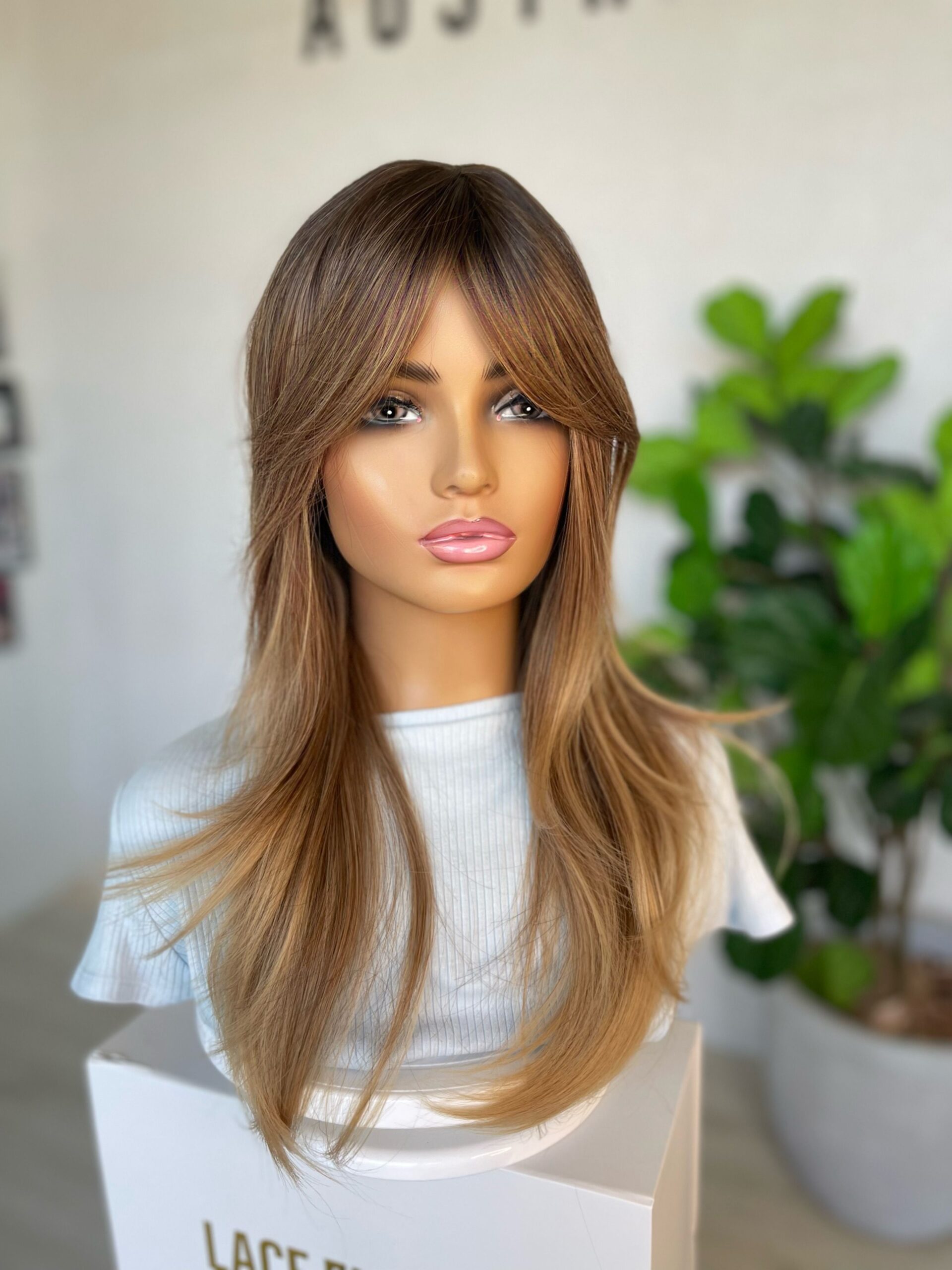 Dark Blonde Luxe Synthetic Wig Lace Fronts Australia