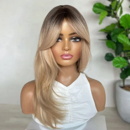 Blonde Fringe Luxe Synthetic Wig - Belle