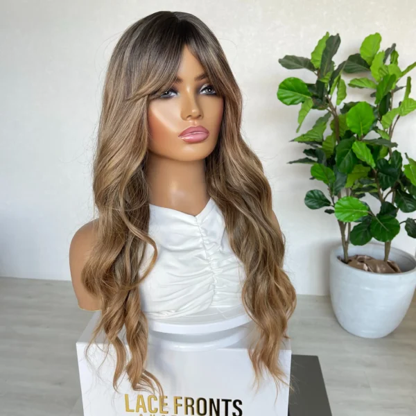 Soft Brown Ombre with fringe Luxe Synthetic - Layla