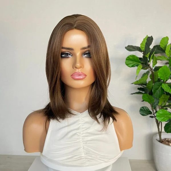 Warm brunette with layers Synthetic Wig - Eliza