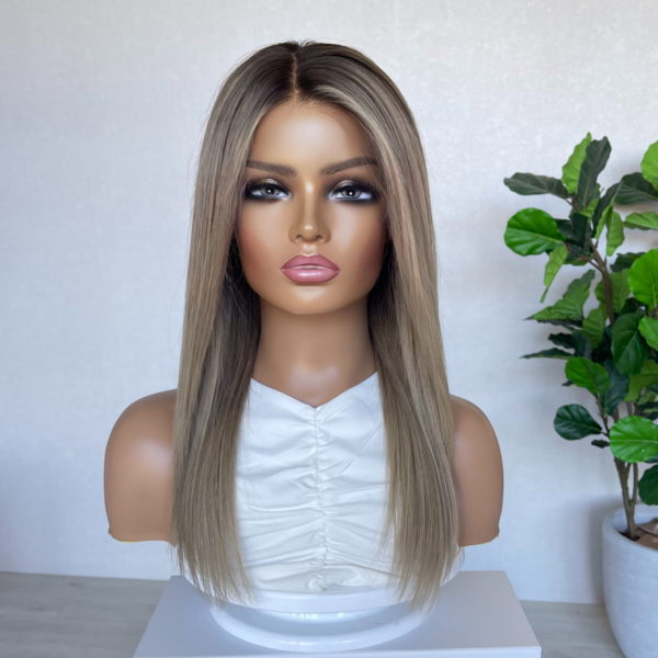 Created in Australia: Blonde Lace Front Human Hair Wig 20" - Sophia