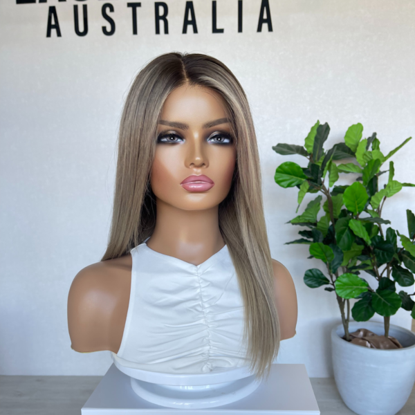 Created in Australia: Blonde Lace Front Human Hair Wig 20" - Sophia