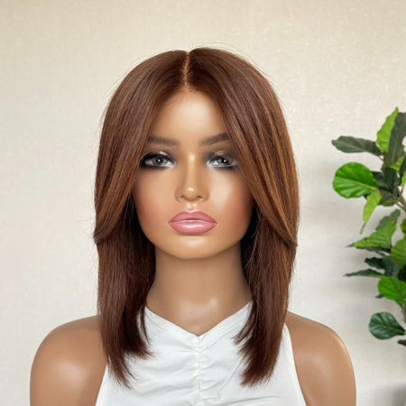 Created in Australia: Lace Front Human Hair Wig 14"- Amelia