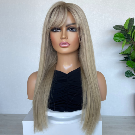 Created in Australia: Blonde Fringe Lace Front Human Hair Wig 22" - Charli