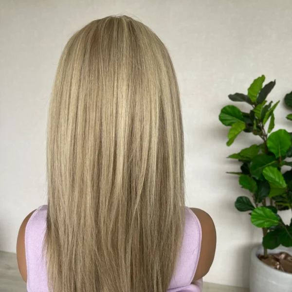 Created in Australia: Blonde Lace Front Human Hair Wig 18' - Chloe