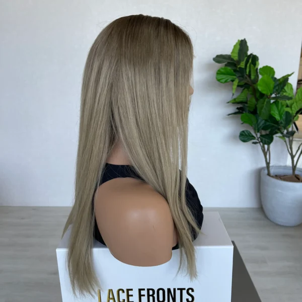 Created in Australia: Blonde Lace Front Human Hair Wig 24' - Chloe