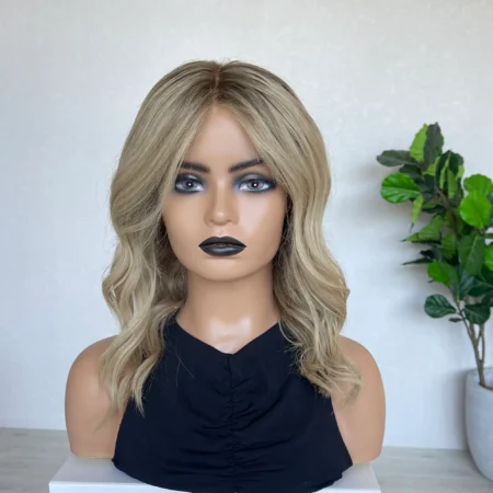 Created in Australia: Blonde Lace Front Human Hair Wig 16" - Margot Robbie